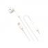 Porodo Soundtec Stereo Mono / Single Earphone Lightning Connector with High-Clarify Mic – White [ PD-LMNEP-WH ]